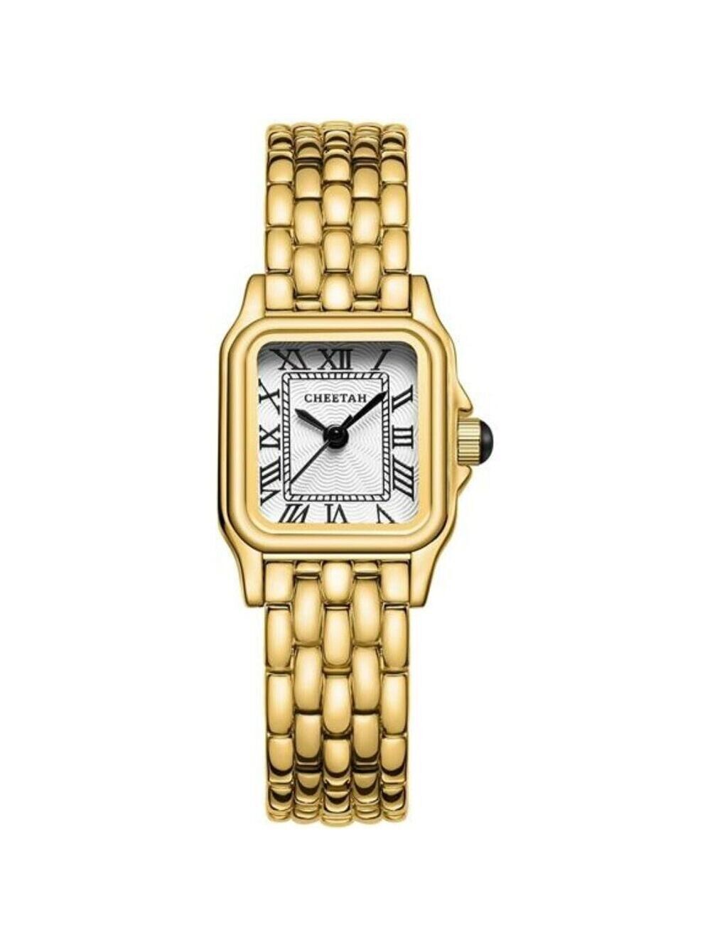 Vintage Gold Bracelet Watch Women Small Roman Dial Quartz Dress Waterproof